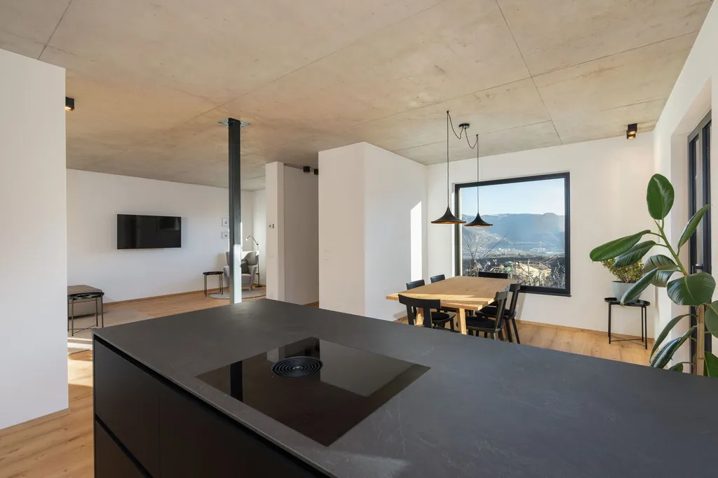 Open kitchen with island